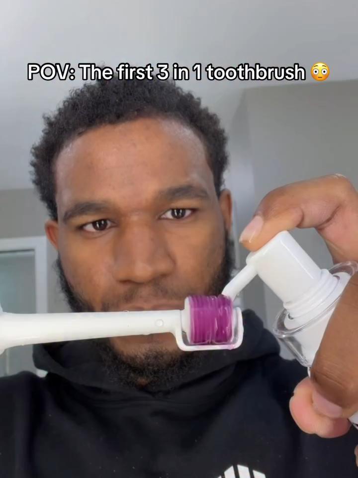 3 in 1 Electric Toothbrush for Complete Oral Care and Deep Cleaning