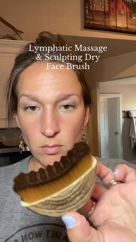 Lymphatic Contour Face Brush for Sculpting, Puffiness Reduction and Jawline Definition