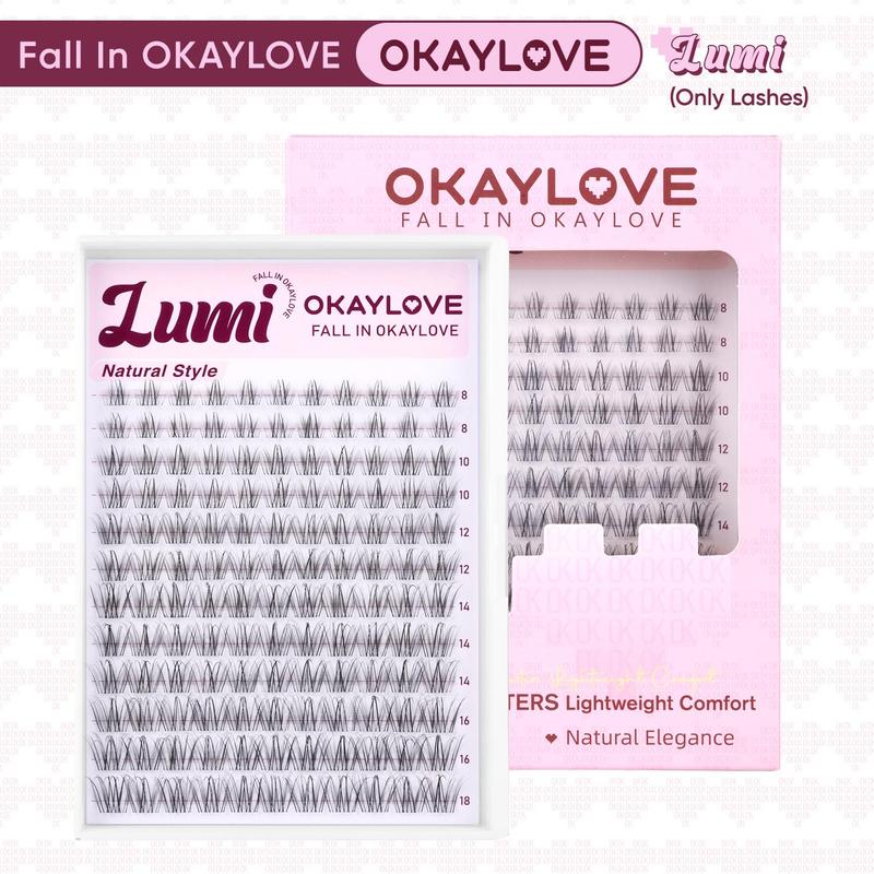 Brown Idol Lash Clusters Kit - D Curl Wispy Extension Kit for Natural DIY Makeup