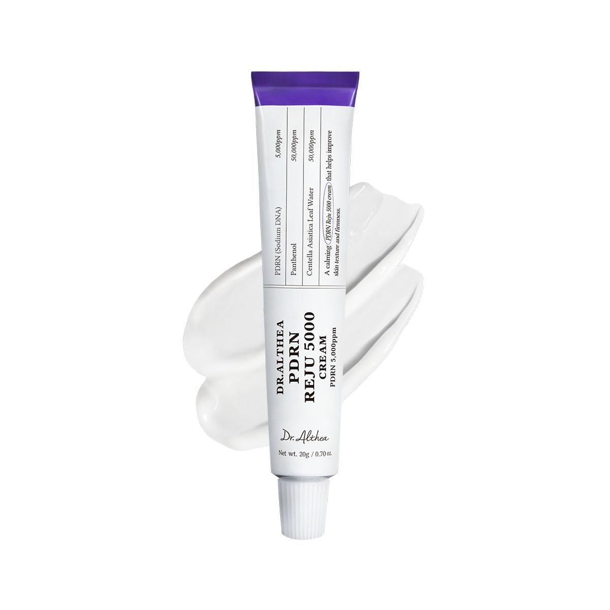 PDRN Reju 5000 Cream - Biome Skin Relief & Hydration Daily Face Moisturizer with Panthenol