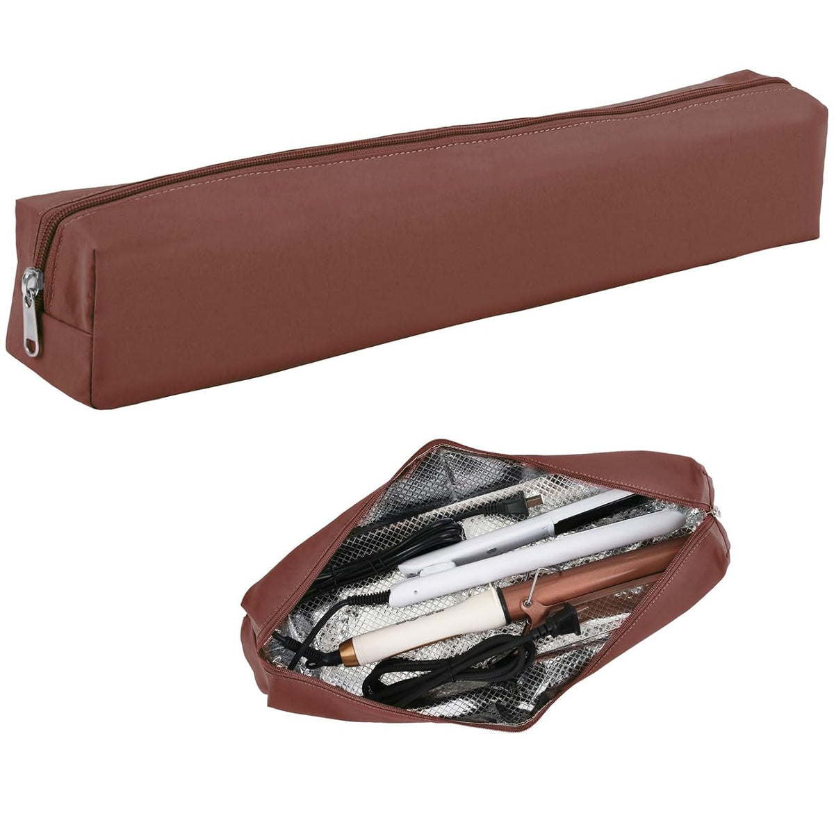 Professional Hot Hair Tools Organizer Bag - Heat Resistant Travel Case for Curling Irons and Flat Irons