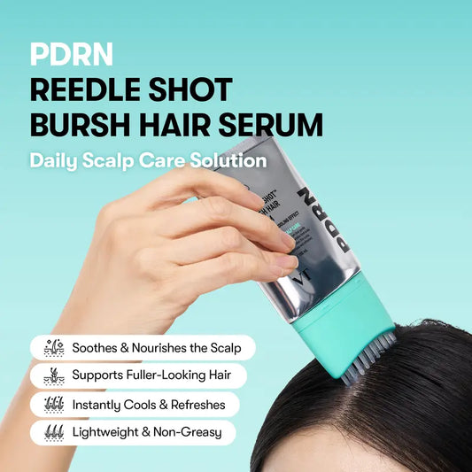 PDRN Microneedling Hair Brush Serum for Scalp Care and Hair Thickening, Large-Capacity Daily Root Treatment