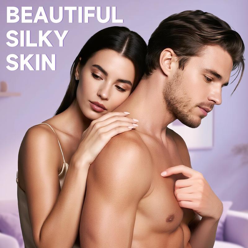 Bikini Pain-Free Hair Removal Cream for Sensitive Skin, Hypoallergenic Formula with Aloe & Hyaluronic Acid