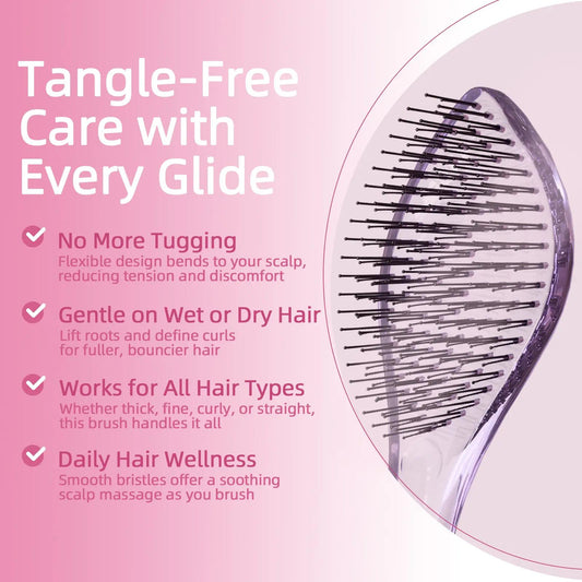 Professional Detangling Brush for Effortless Hair Care and Scalp Massage