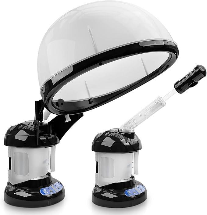 2-in-1 Ozone Facial and Hair Steamer for Professional Home or Salon Personal Care