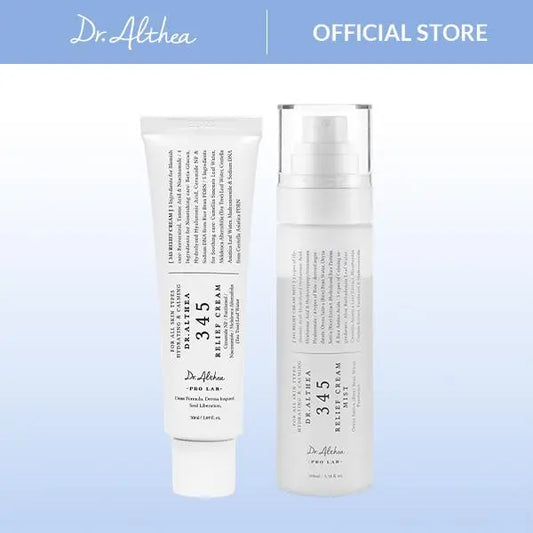 345 Relief Cream & Mist Duo - Soothing Cream for Deep Hydration and Moisture Balance