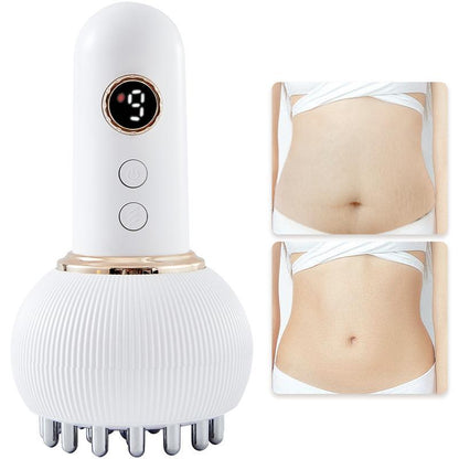 Handheld Body Massager for Legs & Belly - Lymphatic Drainage & Anti Cellulite Tool with Heat