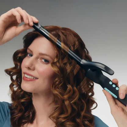 Long Barrel Curling Iron with Adjustable Heat Settings for Voluminous Curls and Waves