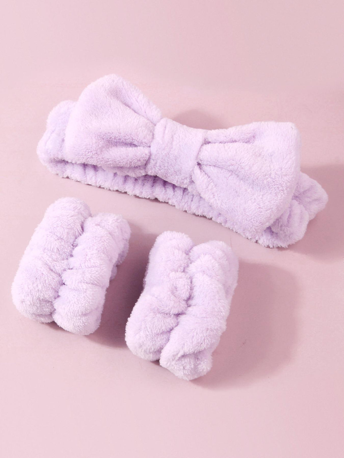 Summer Spa Wristband and Headband Set for Face Washing, Skincare, and Makeup