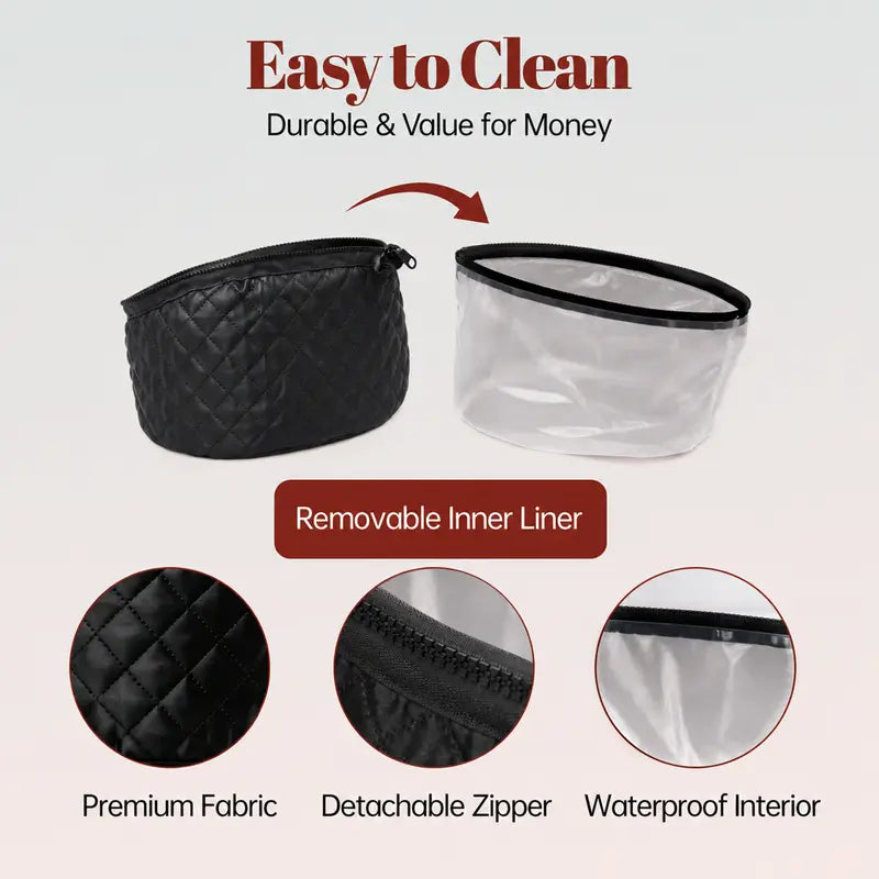 Electric Hair Steamer Cap with 10-Level Quick Heat and 3 Time Settings for Deep Conditioning