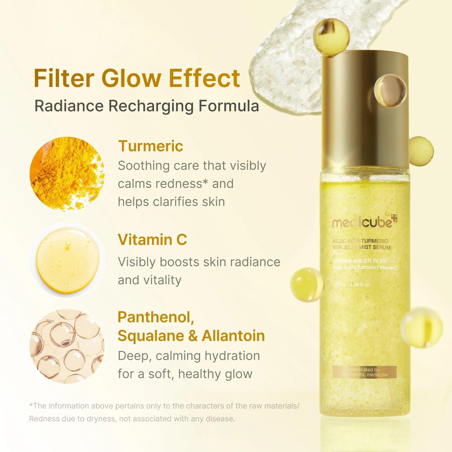 Kojic Acid Turmeric Peel Shot and Brightening Body Wash Set with Gold Vita Jelly Mist Serum