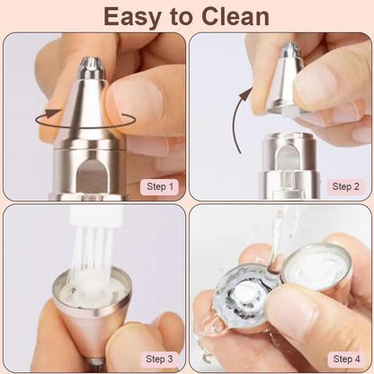 2-in-1 Electric Facial Hair Remover and Precision Eyebrow Trimmer