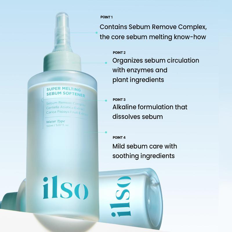 Super Melting Sebum Softener 5.29 fl oz with 40 Skin Wrap Cotton Pads for Deep Pore Cleansing