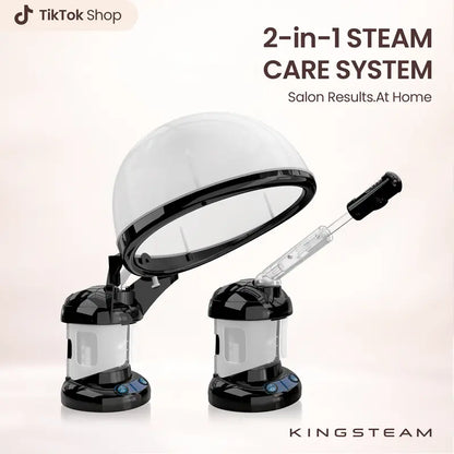 2-in-1 Hair and Facial Steamer with Ozone and UV Lamp for Deep Conditioning