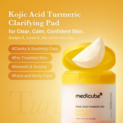 Kojic Acid Turmeric Power Duo for Face & Body - Soothing & Brightening Skin Care Set