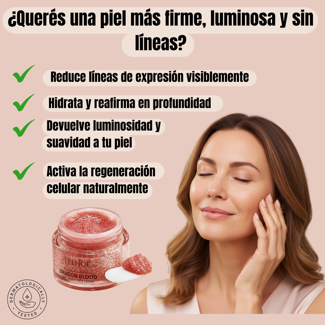 Dragon's Blood Rejuvenating Facial Cream - Anti-Aging Formula for Wrinkle Reduction