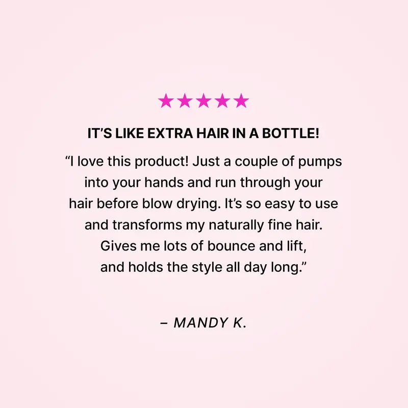 Carb-Infused Leave-In Treatment for Fine and Thin Hair, Thickening Blow-Dry Formula