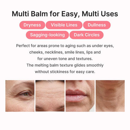 PDRN Pink Collagen Volume Multi Balm - All In One Volufiline & NAD Stick for Fine Lines