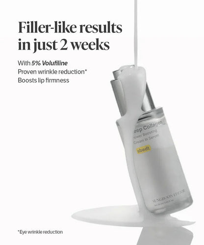 Deep Collagen Cream In Serum - Ultra-Low Molecular French Collagen for Firming & Elasticity