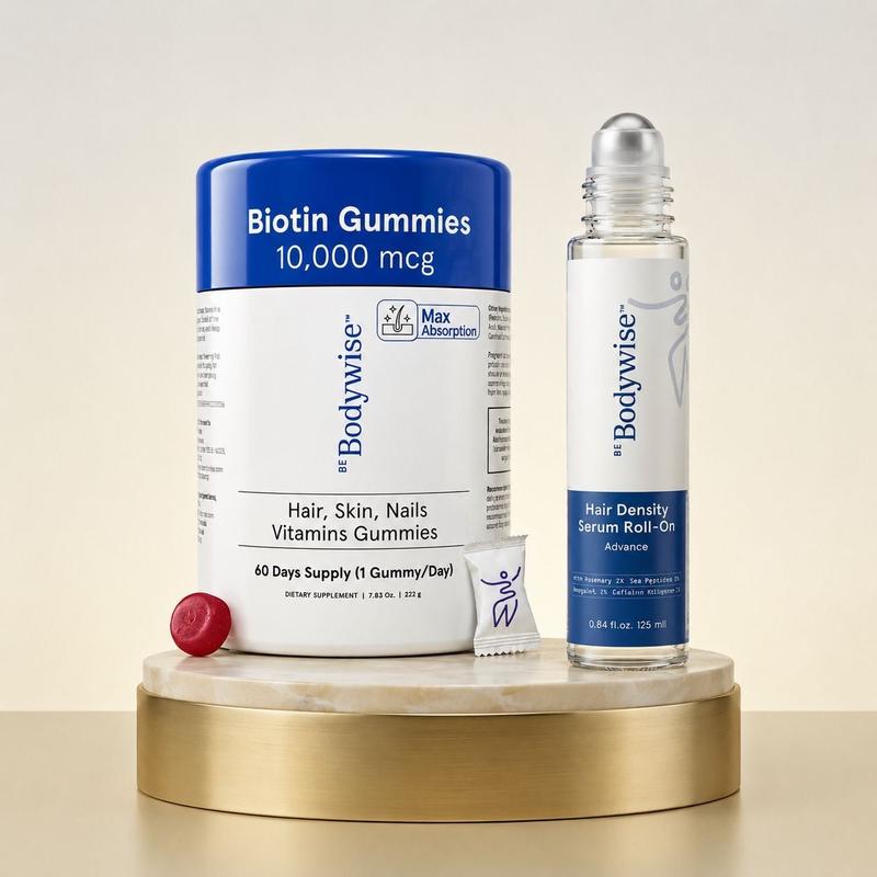 Advanced Hair Growth Roll-On Serum with 3% Rosemary and Potent Growth Complexes - Precision Scalp Applicator