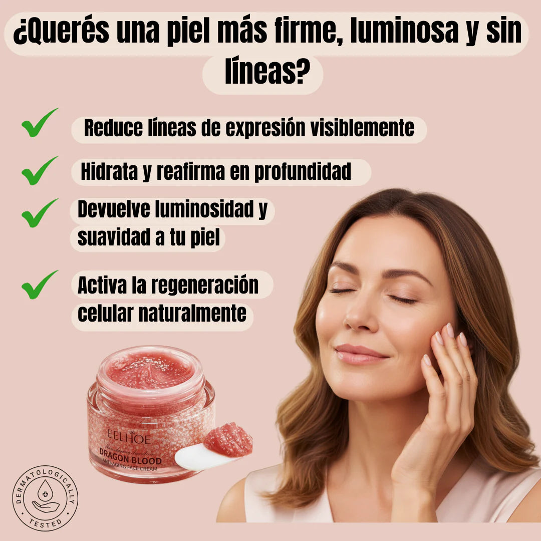 Dragon's Blood Rejuvenating Facial Cream - Anti-Aging Formula for Wrinkle Reduction