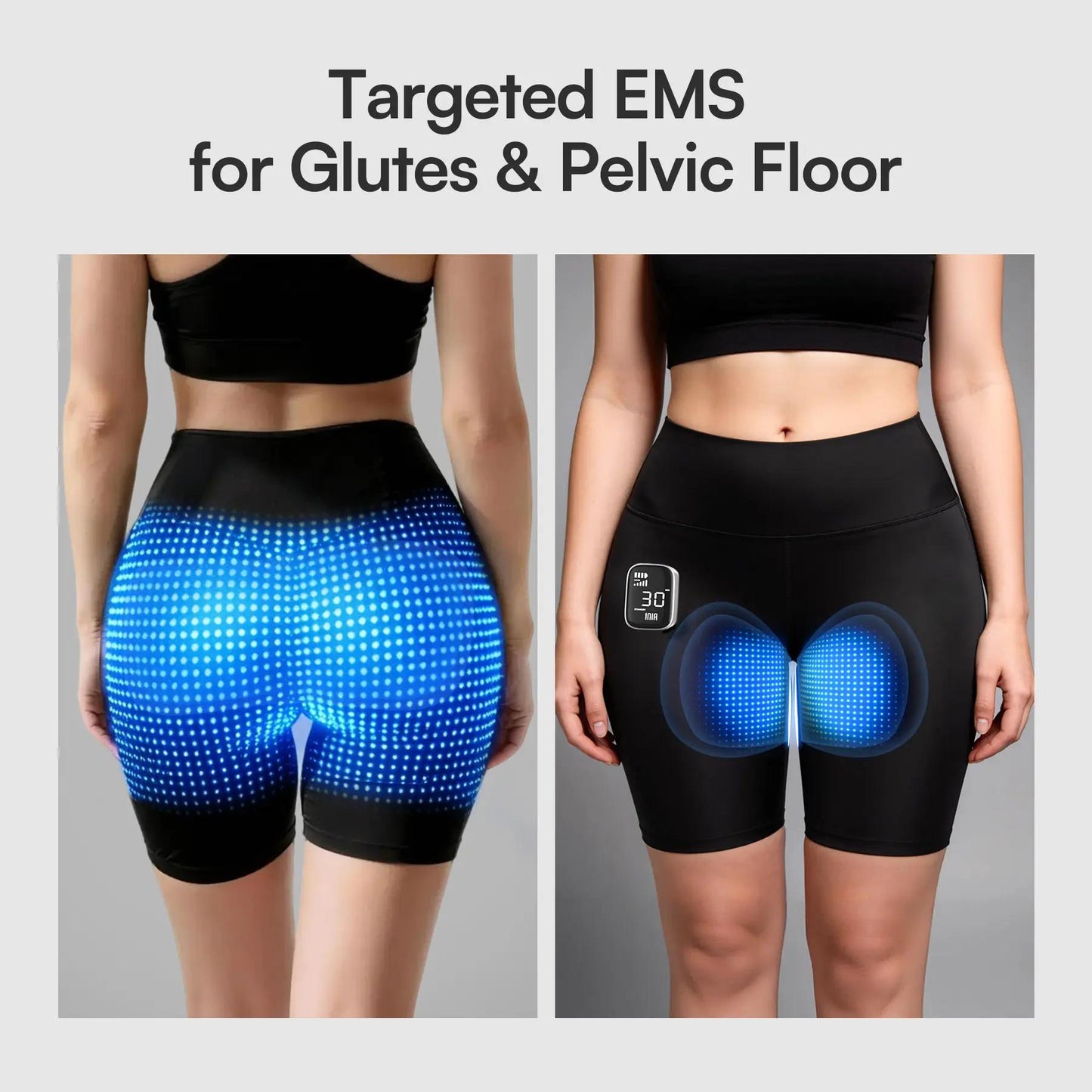 EMS Booty Lift & Sculpting Shorts: 4-Mode Microcurrent for Glute Sculpting & Pelvic Floor Support