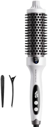 1.5 Inch Heated Round Brush with Ionic Technology, 5 Heat Settings for Blowout Look
