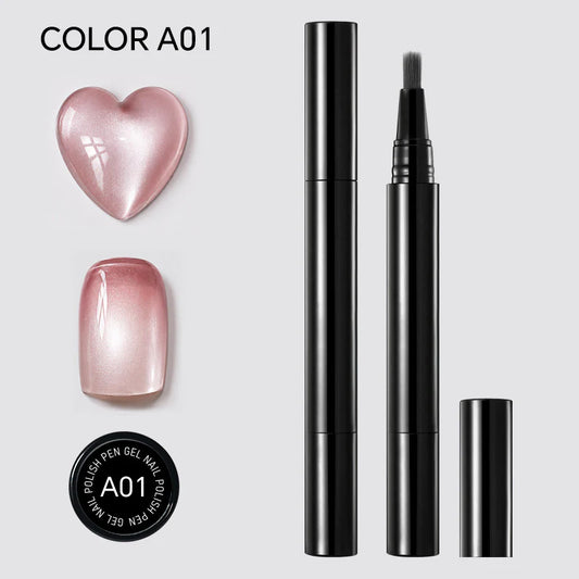 3-in-1 One Step Nail Gel Pen - Professional UV/LED Soak Off Polish for Home Manicure