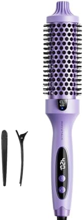 1.5 Inch Heated Round Brush for Blowout Look, Dual Voltage, Tourmaline Ceramic & Negative Ion Technology