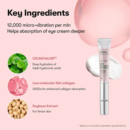 Viral PDRN Micro-Vibration Eye Cream - Firming Hyaluronic Acid Treatment with Peptide and Collagen