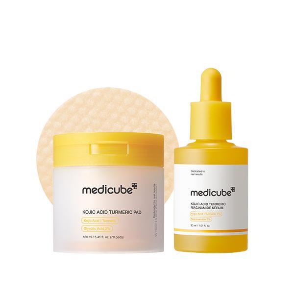 Kojic Acid Turmeric Power Duo for Face & Body - Soothing & Brightening Skin Care Set