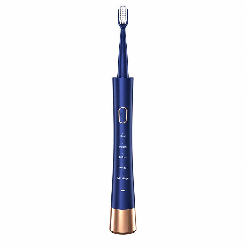 Adults' Type-C Rechargeable Electric Toothbrush with 8 Brush Heads, 5 Modes & Timer