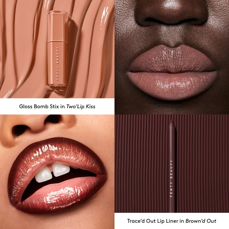 Longwear Lip Duo: Transfer-Resistant Creamy Lip Liner and High-Shine Gloss Stick Set