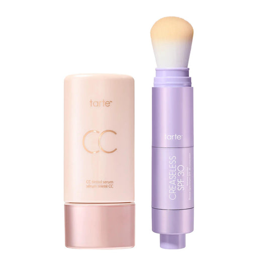 Summer Skin Essentials - CC Color-Correcting Tinted Serum + Smooth-Finish SPF 30 Mineral Setting Powder