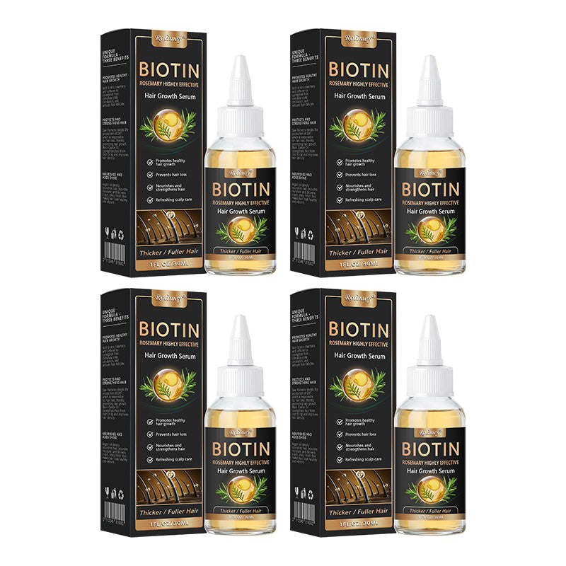 Highly Effective Biotin & Rosemary Hair Growth Serum - Advanced Scalp Treatment for Thinning Hair