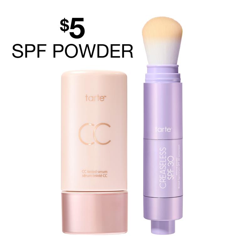 Summer Skin Essentials - CC Color-Correcting Tinted Serum + Creaseless Setting Powder