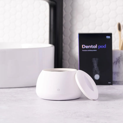 Ultrasonic Dental Appliance Cleaner - Professional UV Sanitizing Pod for Aligners and Retainers