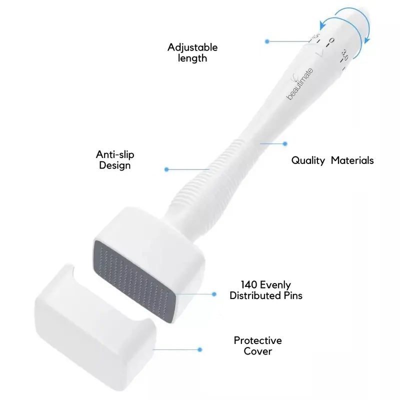 Adjustable Microneedling Derma Stamp - Professional Tool for Face, Hair and Beard