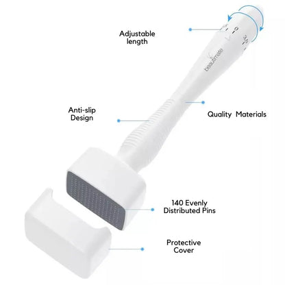 Adjustable Microneedling Derma Stamp - Professional Tool for Face, Hair and Beard