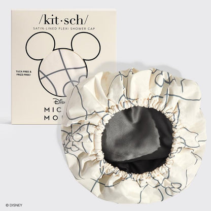 Luxury Reusable Waterproof Shower Cap - Flexi Satin Lined, Quick-dry, Adjustable for All Hair Types
