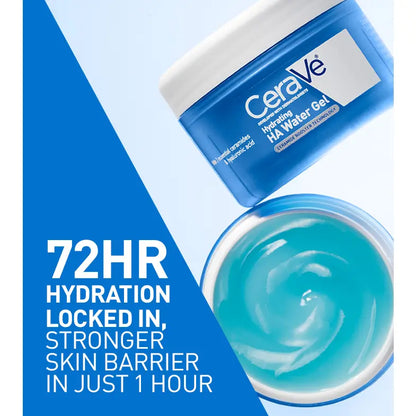 Hydrating Hyaluronic Acid Water Gel Face Moisturizer - 72HR Hydration, 1.7oz