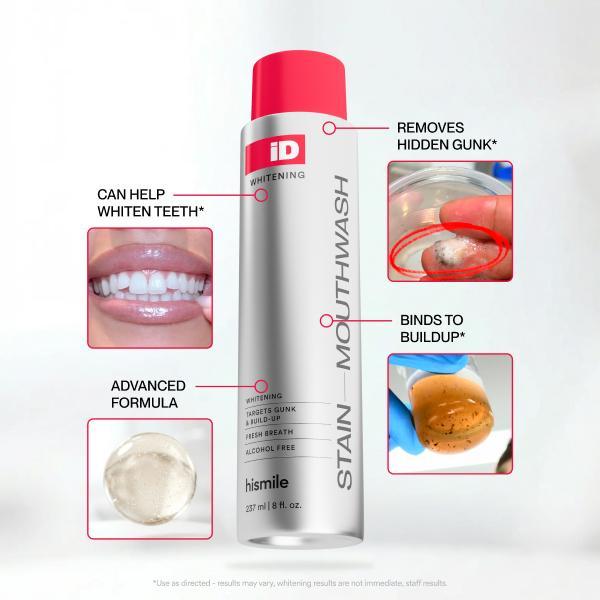 Advanced Whitening Mouthwash with Essential Oils for Fresh Breath, 237ml