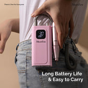 Professional 30000 RPM Electric Nail Drill, Portable Rechargeable E-File for Acrylic Gel Nails