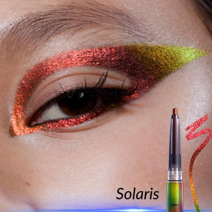 Melt-On Eyeliner - Smooth Sparkly Metallic Multichrome, Waterproof & Long-Lasting Eye Makeup