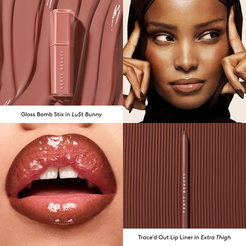 Longwear Lip Duo: Transfer-Resistant Creamy Lip Liner and High-Shine Gloss Stick Set