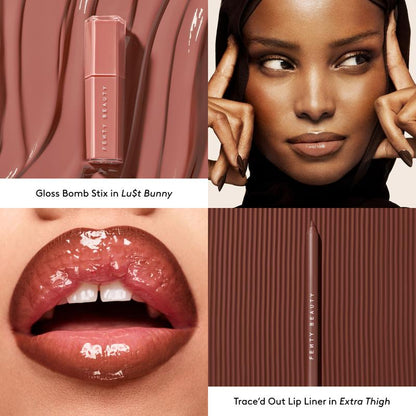 Longwear Lip Duo: Transfer-Resistant Creamy Lip Liner and High-Shine Gloss Stick Set
