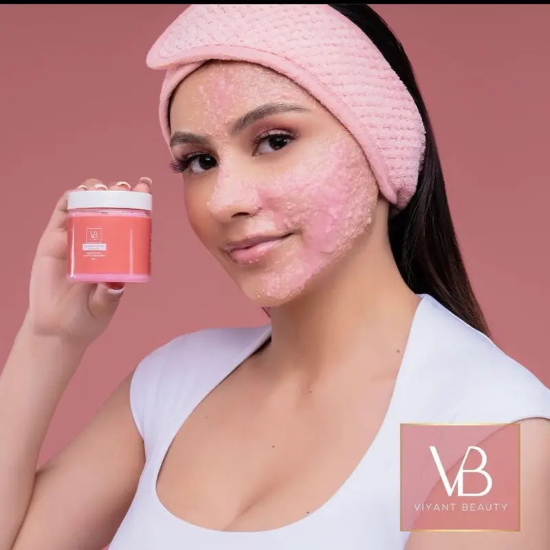 Facial Sugar Scrub Exfoliator for Skin Rejuvenation and Pore Cleansing