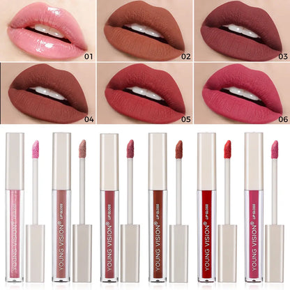High-Value Matte Lip Gloss Set - Multi-Color Liquid Makeup Gift Pack