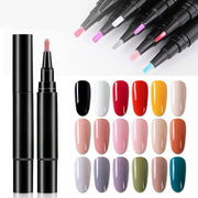 3-in-1 One Step Nail Gel Pen - Professional UV/LED Soak Off Polish for Home Manicure