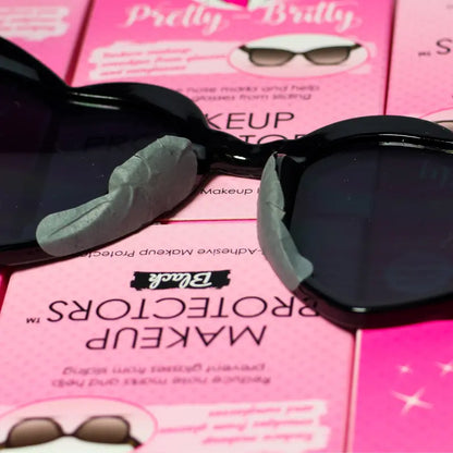 Adhesive Makeup Protectors for Glasses - Anti-Slip Blotting Paper Stickers for Frames